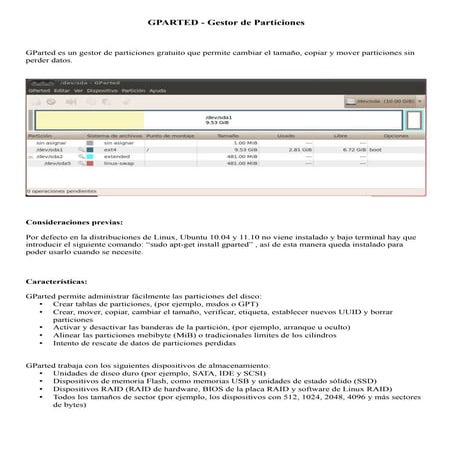 Manual de gparted