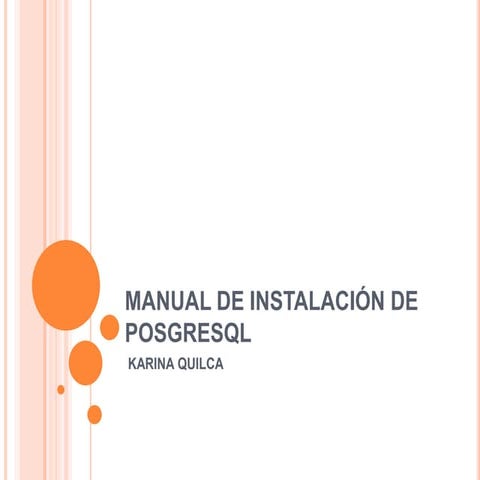 Manual de instalación de posgresql
