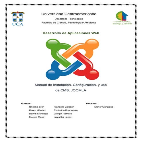 Manual de instalacion de joomla
