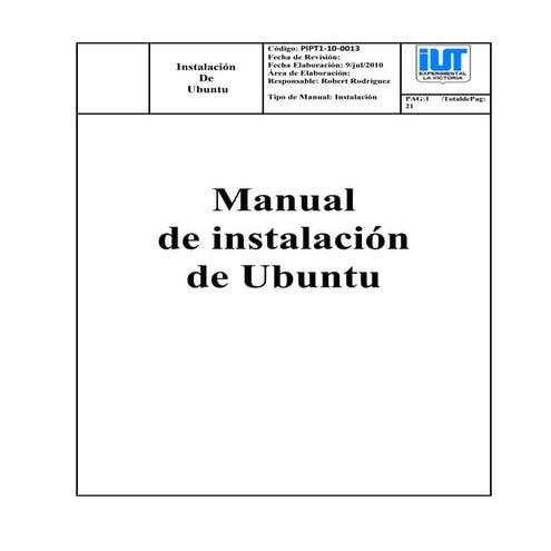 Manual de instalacion de ubuntu!