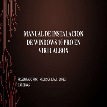 Manual de instalacion de windows 10 pro en virtualbox