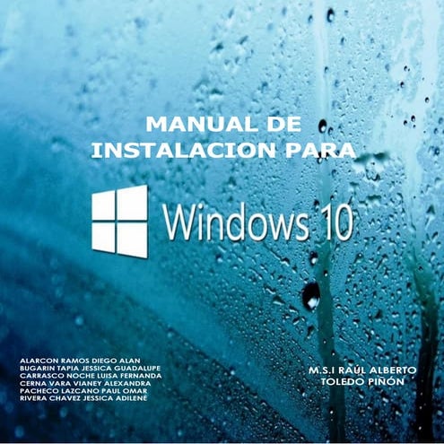 Manual de instalacion para windows 10