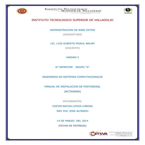 Manual de instalacion postgres