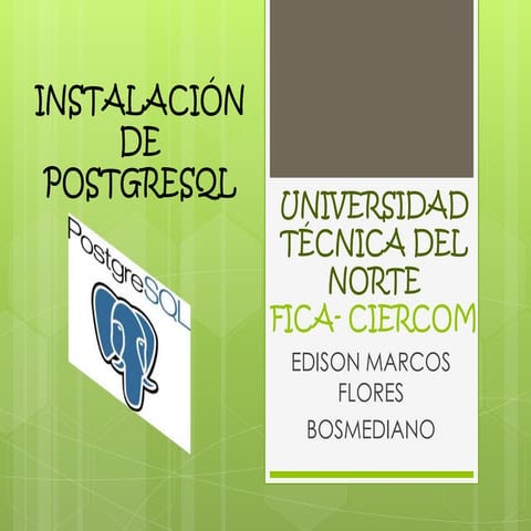 Manual de instalacion postgre sql 9.0.3