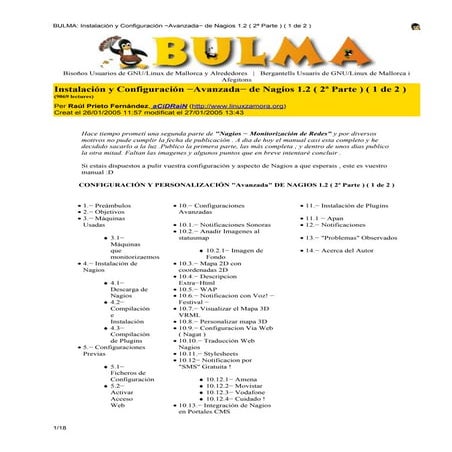 Manual de instalacion y configuracion de nagios