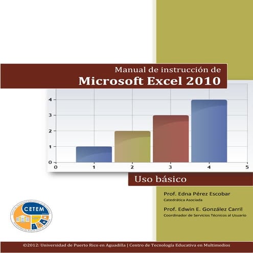 Manual de instrucción de microsoft excel 2010 | PDF