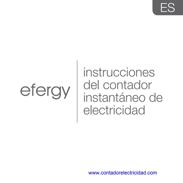 Manual de uso Efergy elite | PDF