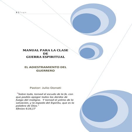 Manual de la clase de guerra espiritual completo en pdf