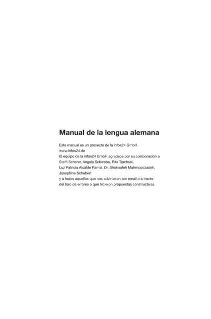 Manual de la lengua alemana 2009