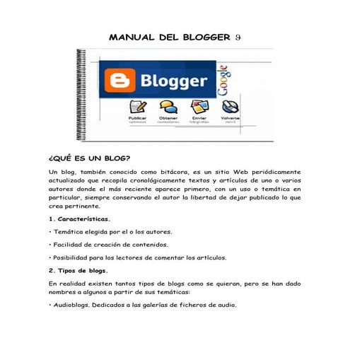 Manual del blogger ♣