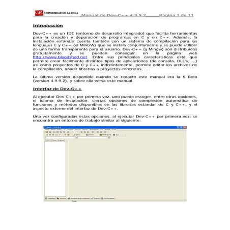 Manual del dev c++