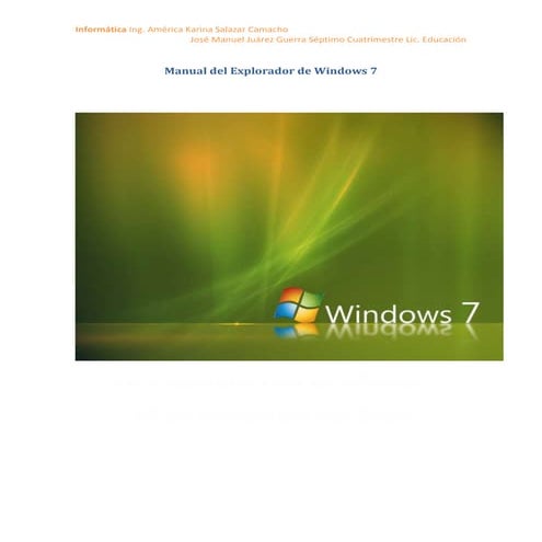 Manual del explorador de windows 7