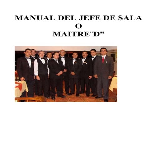Manual del maitre