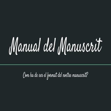 Manual del manuscrit