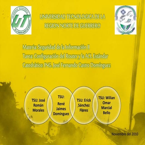 Manual del router y acl