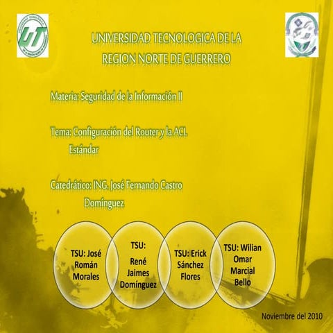 Manual del router y acl