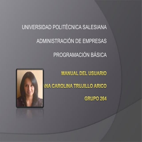 MENU DE PROGRAMACION EN VISUAL BASIC | PPTX