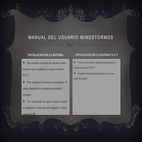 Manual del usuario mindstormds