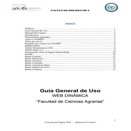 Manual del usuario web
