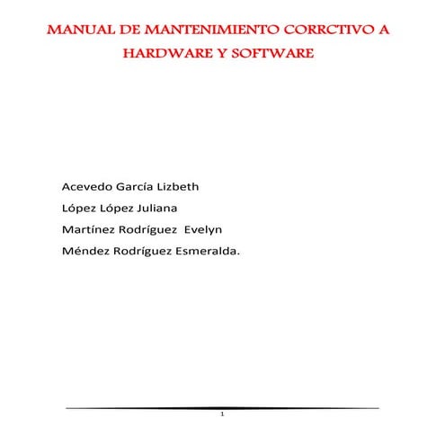 Mantenimiento preventivo a nivel de software | PDF