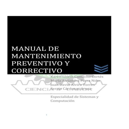 Manual de mantenimiento preventivo de Hardware y Software