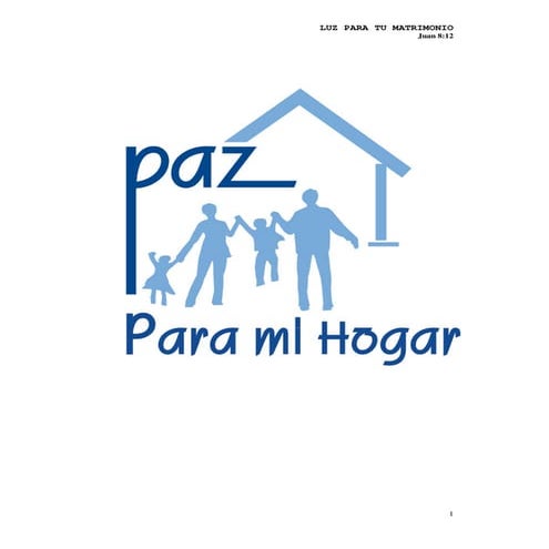 Manual de matrimonios paz para mi hogar