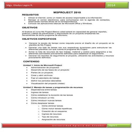 Manual de ms project | PDF