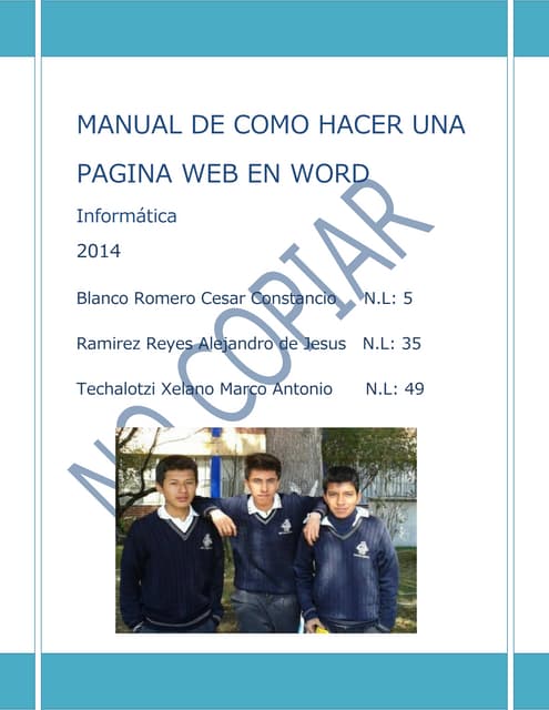 Como hacer una pagina web en word
