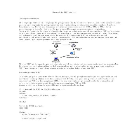 Manual de php basico