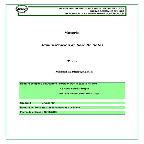 Manual de php_myadmin
