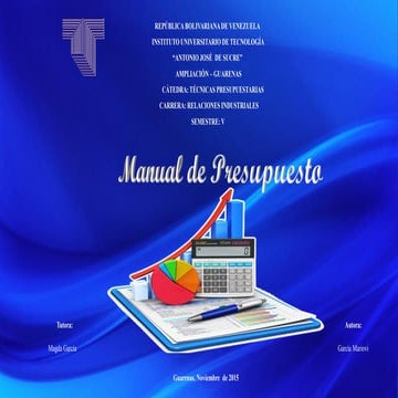 Manual de presupuesto