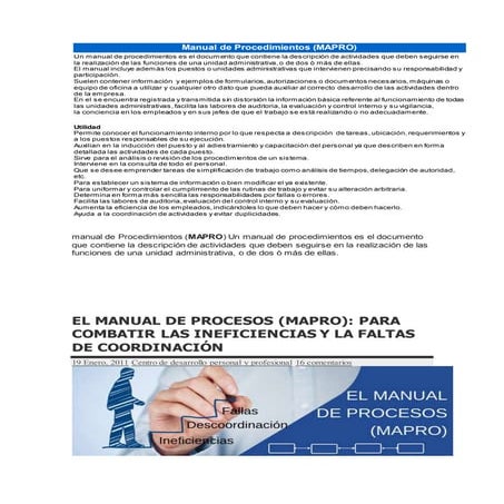Manual de procedimientos