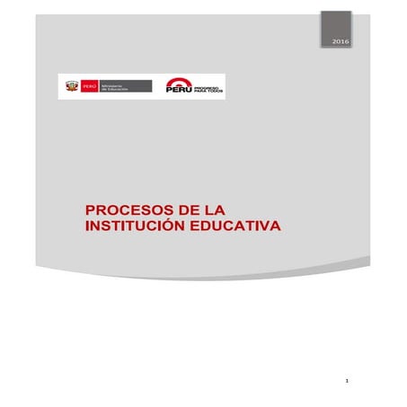 Manual de procesos de la i.e.