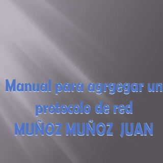 Manual de protocolo de red