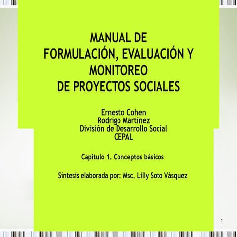 Manual de proyectos sociales