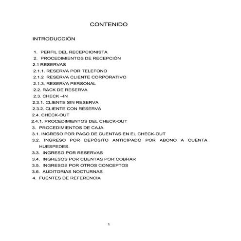 Procesos De Ingreso Del Huésped