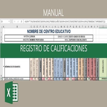 Manual de registro de notas