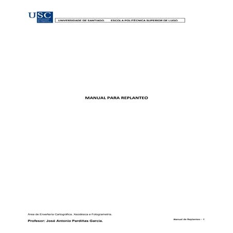 Manual de replanteos de obra sobre el terreno civilgeeks josé antonio pardiñas garcía 