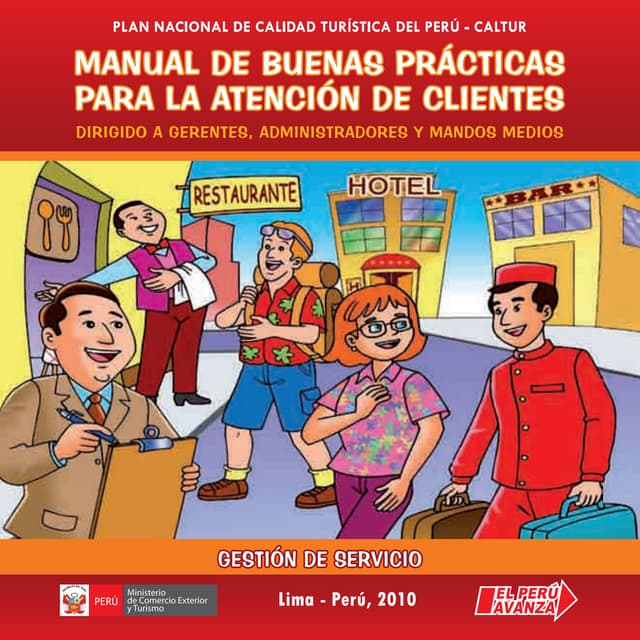 Manual de servicio al cliente o turísta