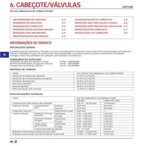 Manual de serviço cargotod cabecote