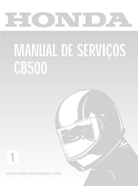 Manual de serviço cb500 capafc | PDF