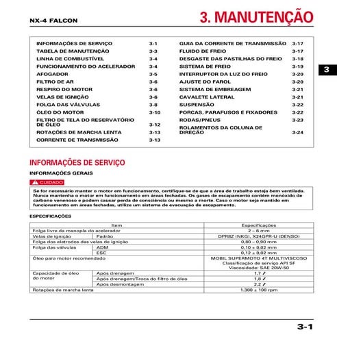 Manual de serviço ms nx 4 falcon - 00 x6b-mcg-002 manutenc