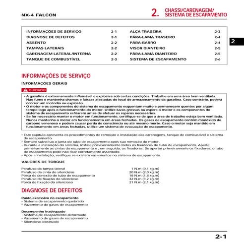 Manual de serviço nx 4 falc chassi