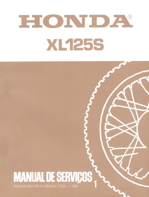 Manual de serviço xls125 manivela | PDF