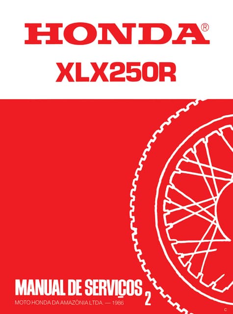 Manual de serviço xl250 r (1983) mskb7831p informac | PDF