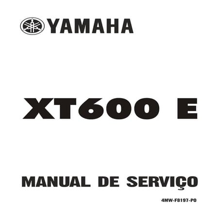 Manual de serviço xt 600 e
