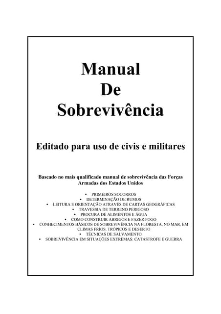 Manual de Sobrevivência.