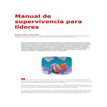 Manual de supervivencia para líderes