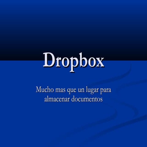 Manual de uso dropbox