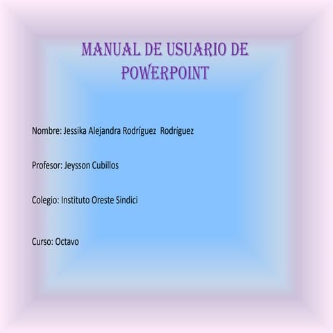 Manual de usuario de power point